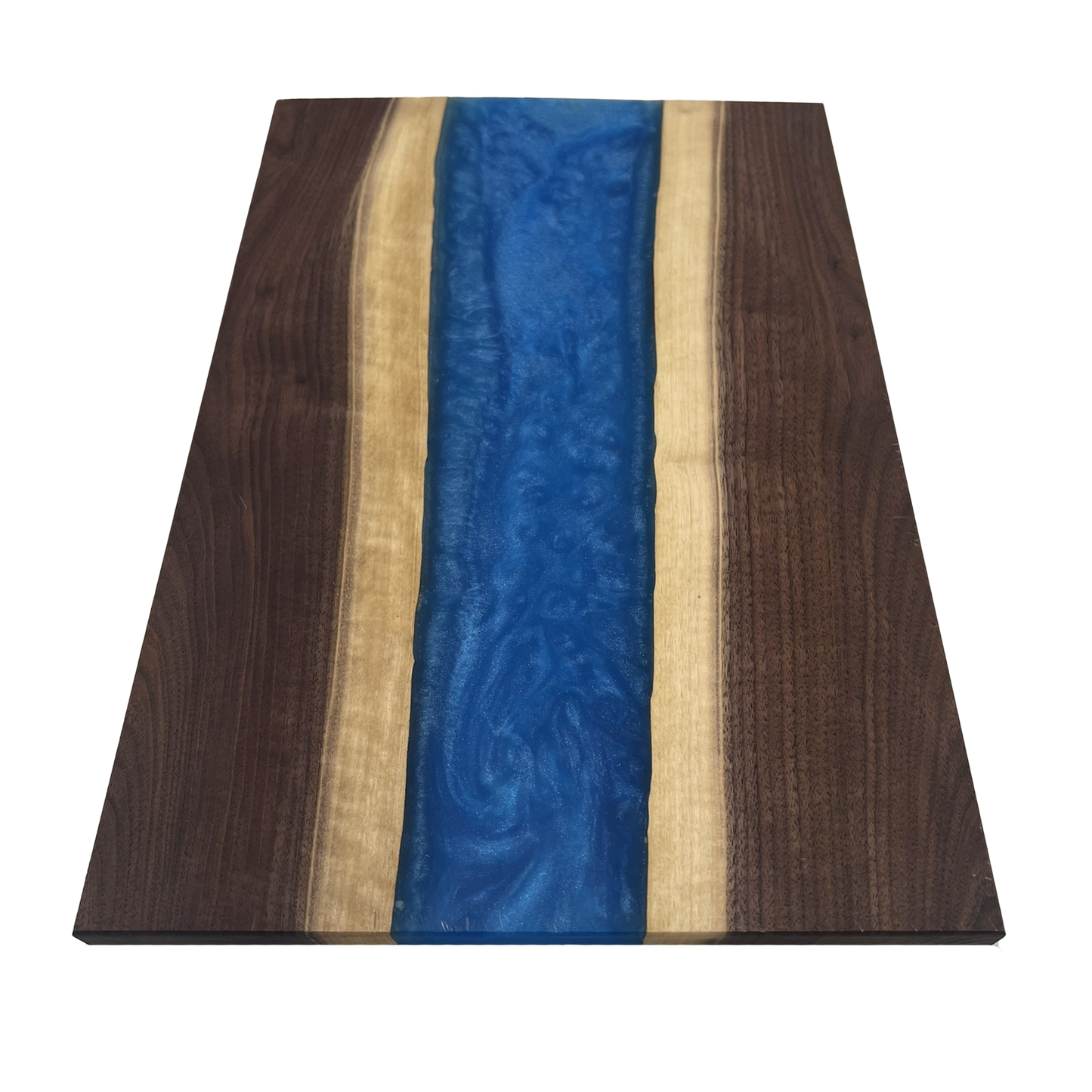 Walnut Epoxy Cutting Board (Azure)