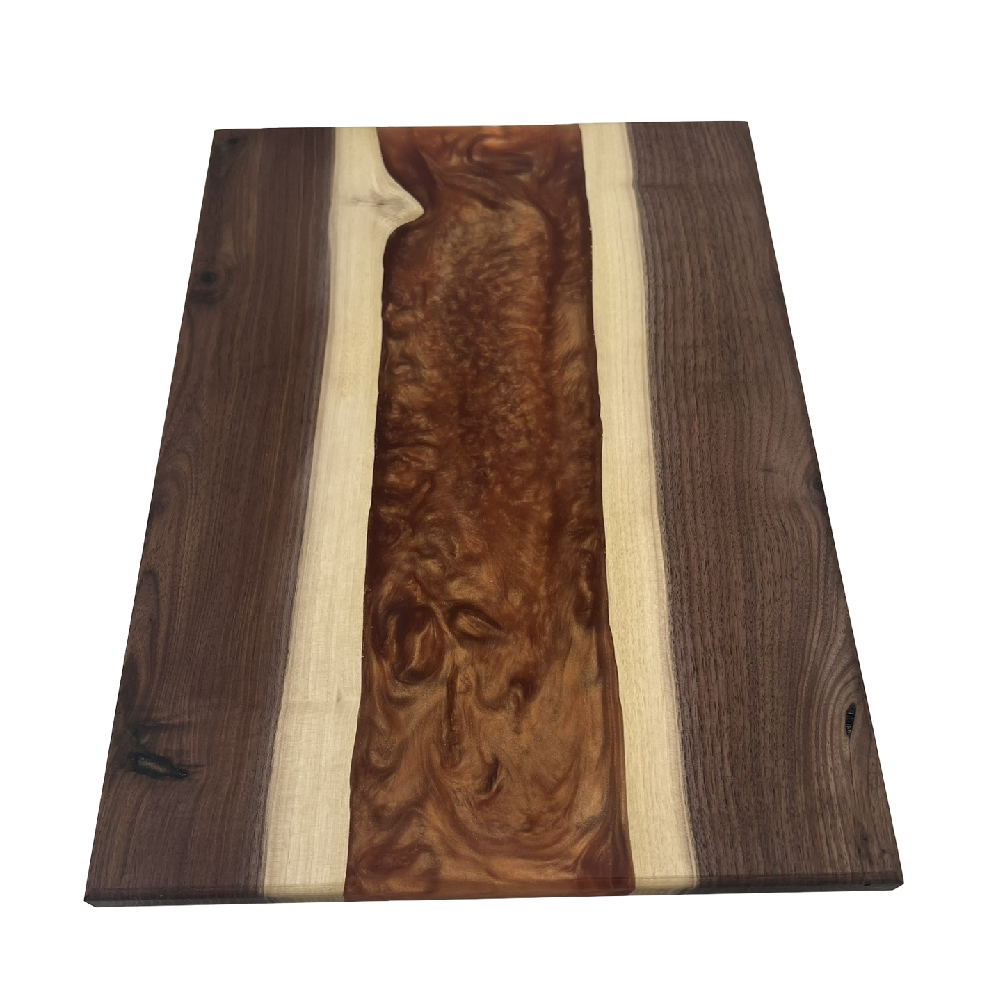 Walnut Epoxy Cutting Board (Copper)