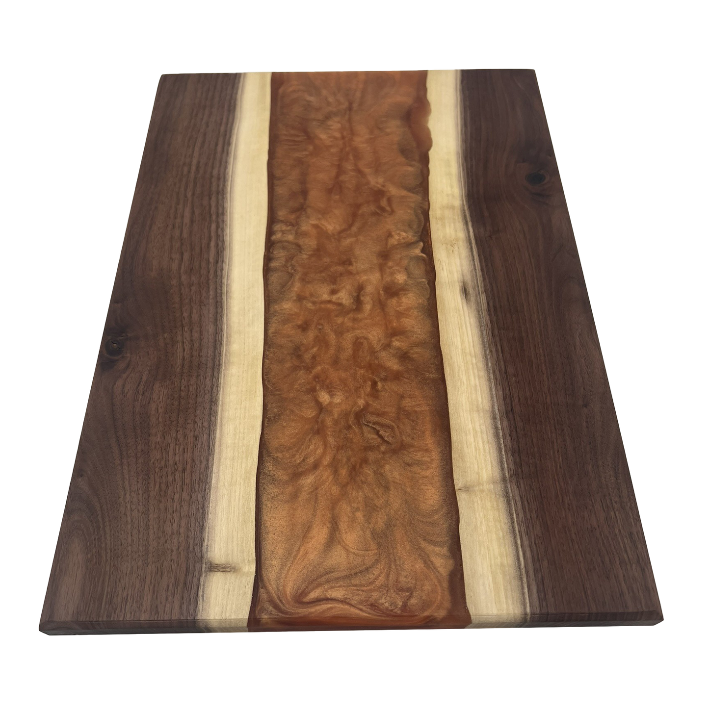 Walnut Epoxy Cutting Board (Copper)