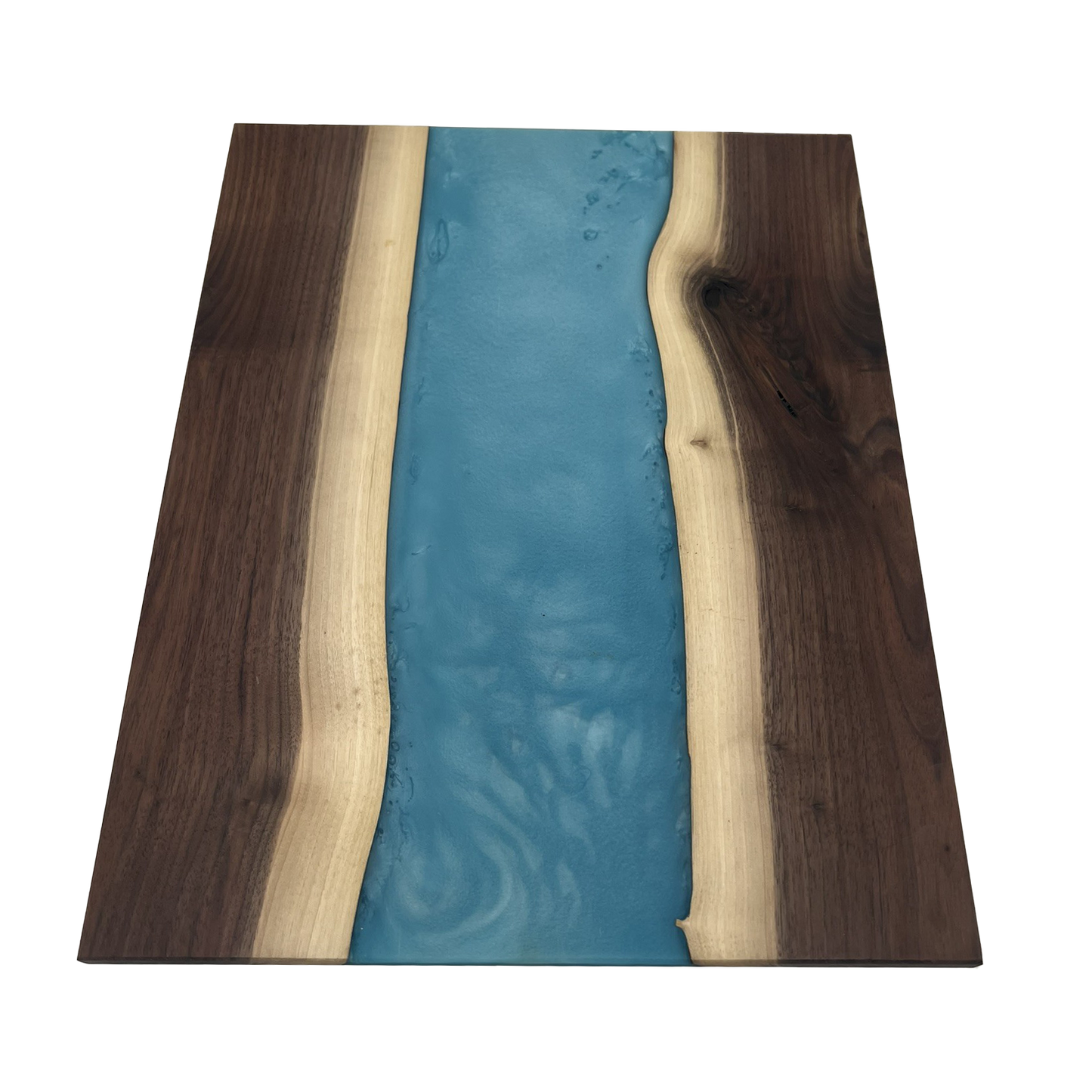 Walnut Epoxy Cutting Board (Electric Blue)
