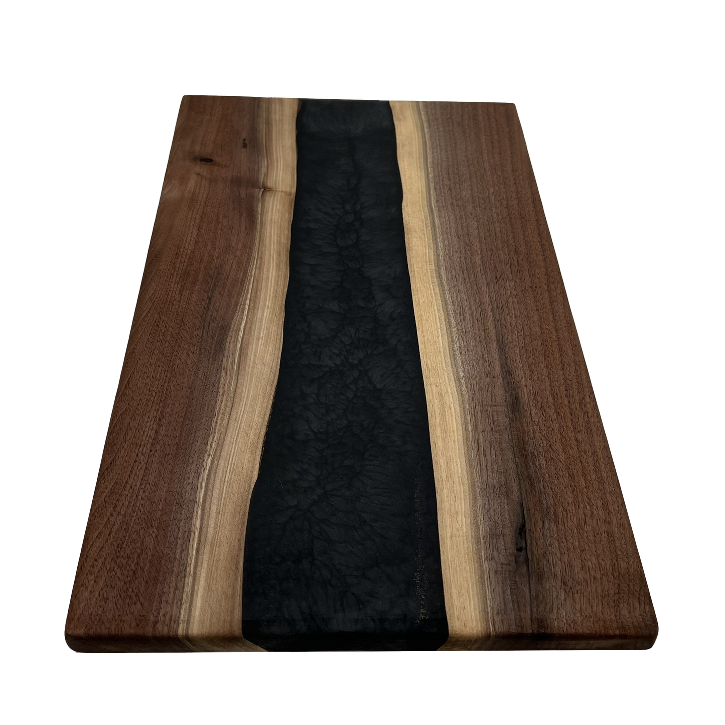 Walnut Epoxy Cutting Board (Graphite Black)