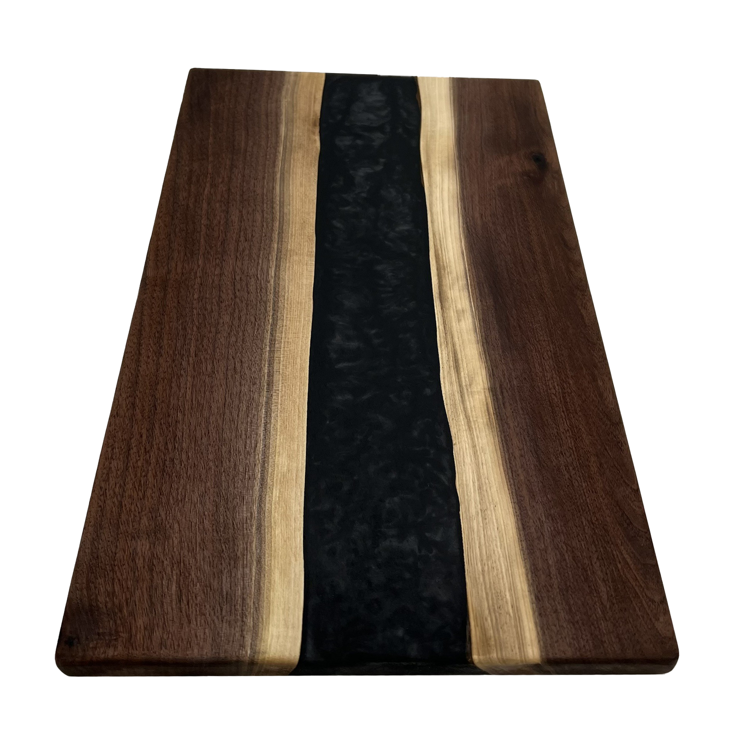 Walnut Epoxy Cutting Board (Graphite Black)