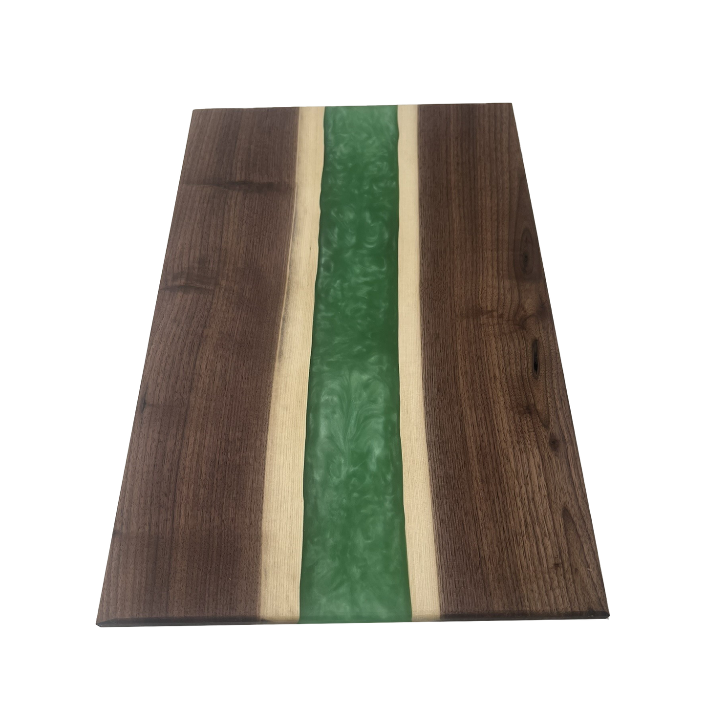 Walnut Epoxy Cutting Board (Persian Green)