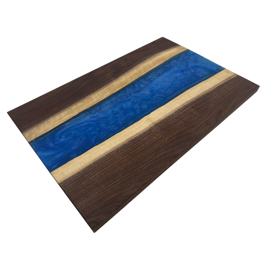 Walnut Epoxy Cutting Board (Azure)