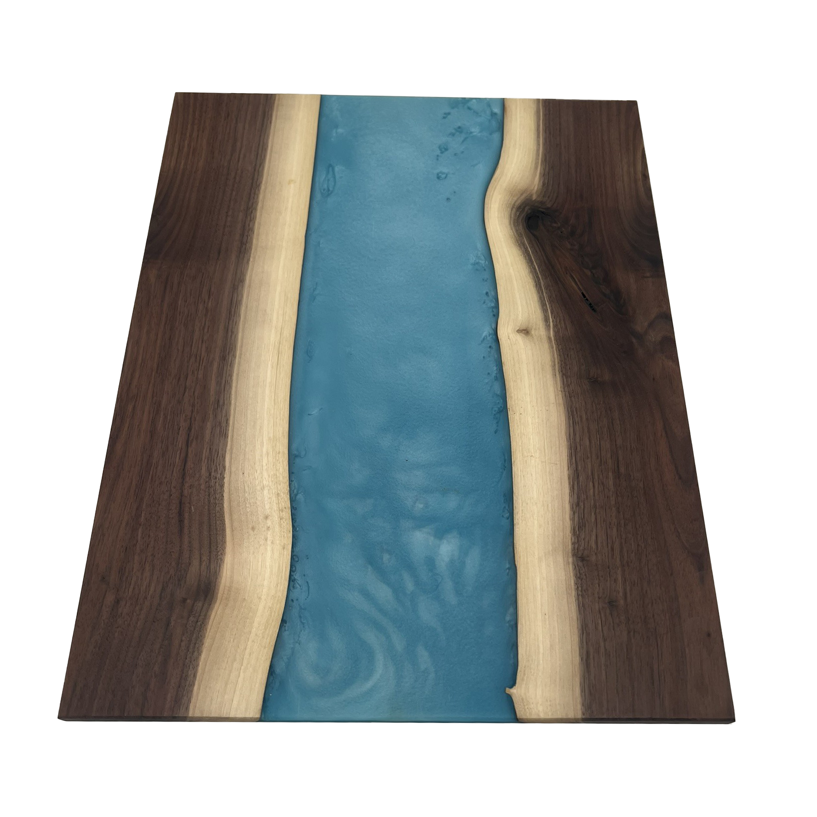 Walnut Epoxy Cutting Board (Electric Blue)