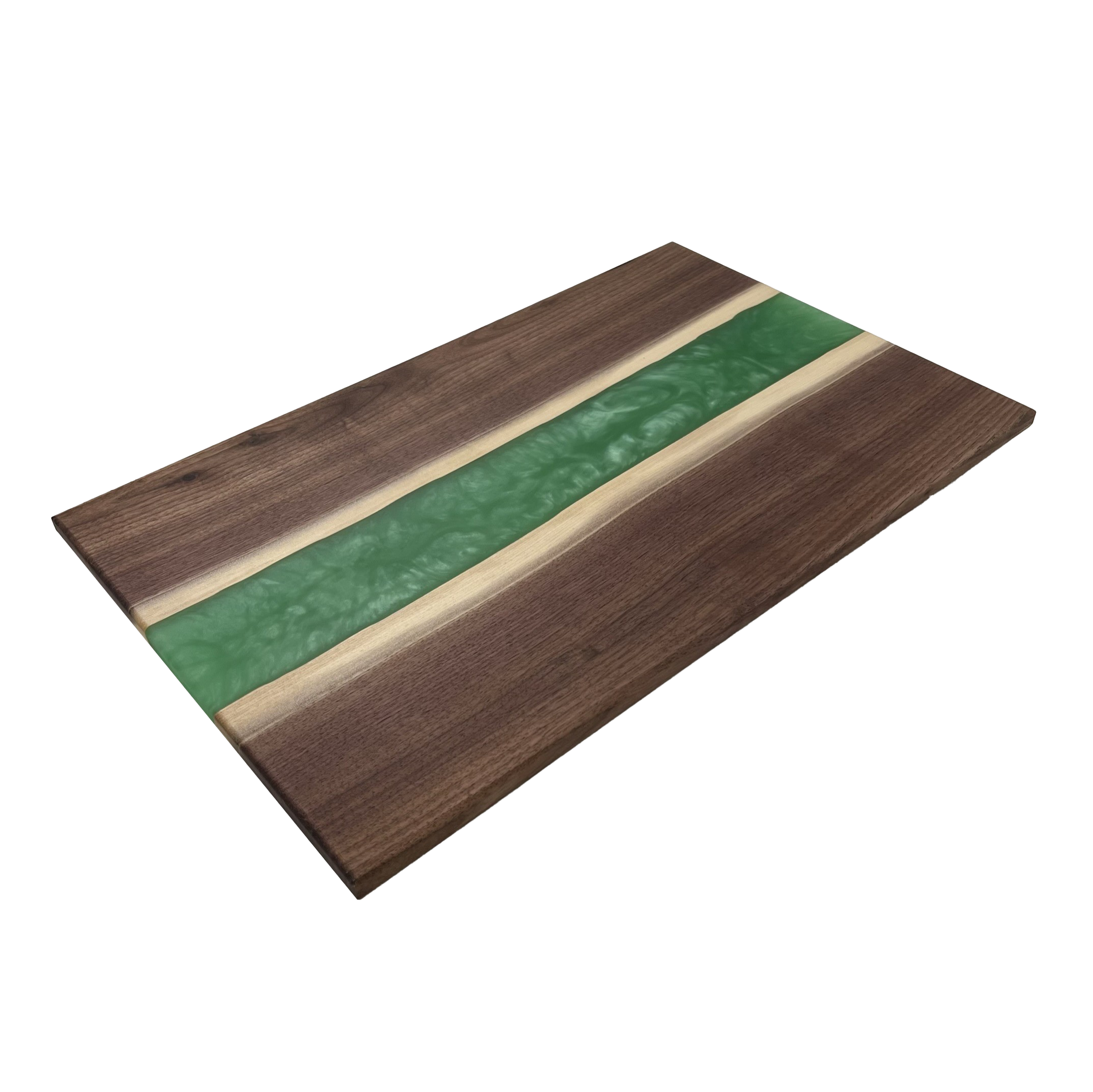 Walnut Epoxy Cutting Board (Persian Green)
