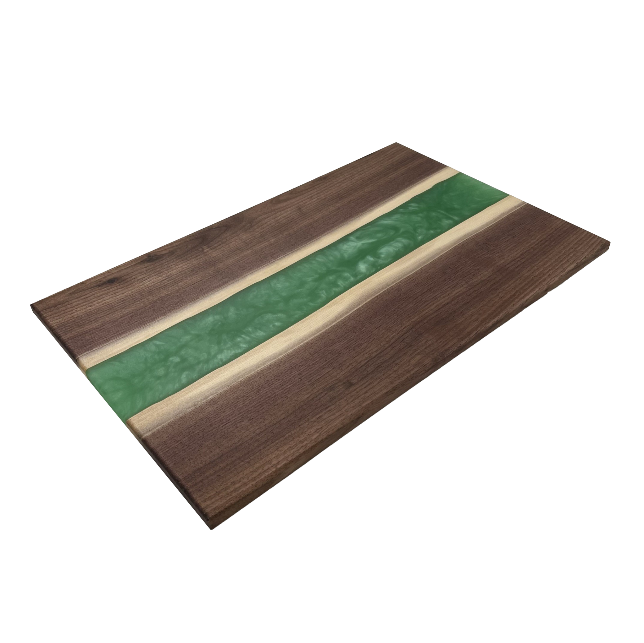 Walnut Epoxy Cutting Board (Persian Green)