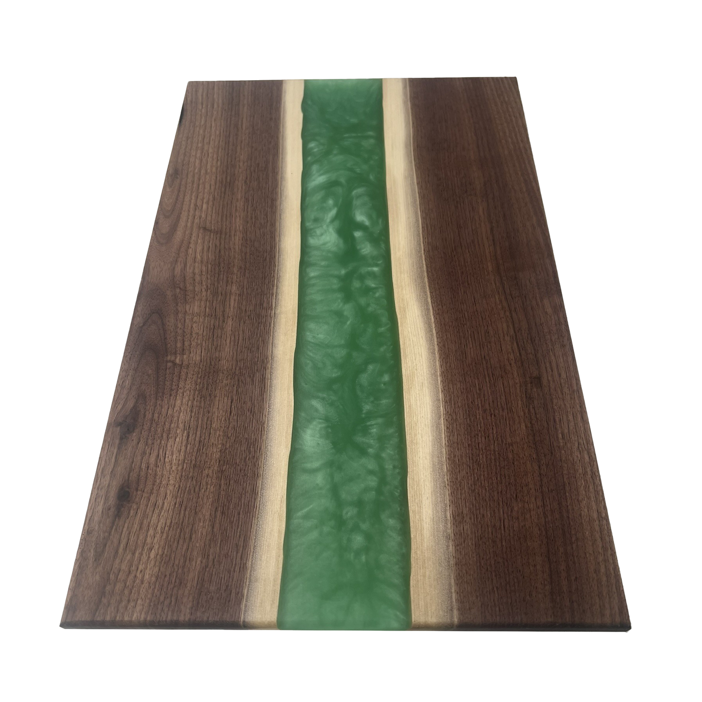 Walnut Epoxy Cutting Board (Persian Green)