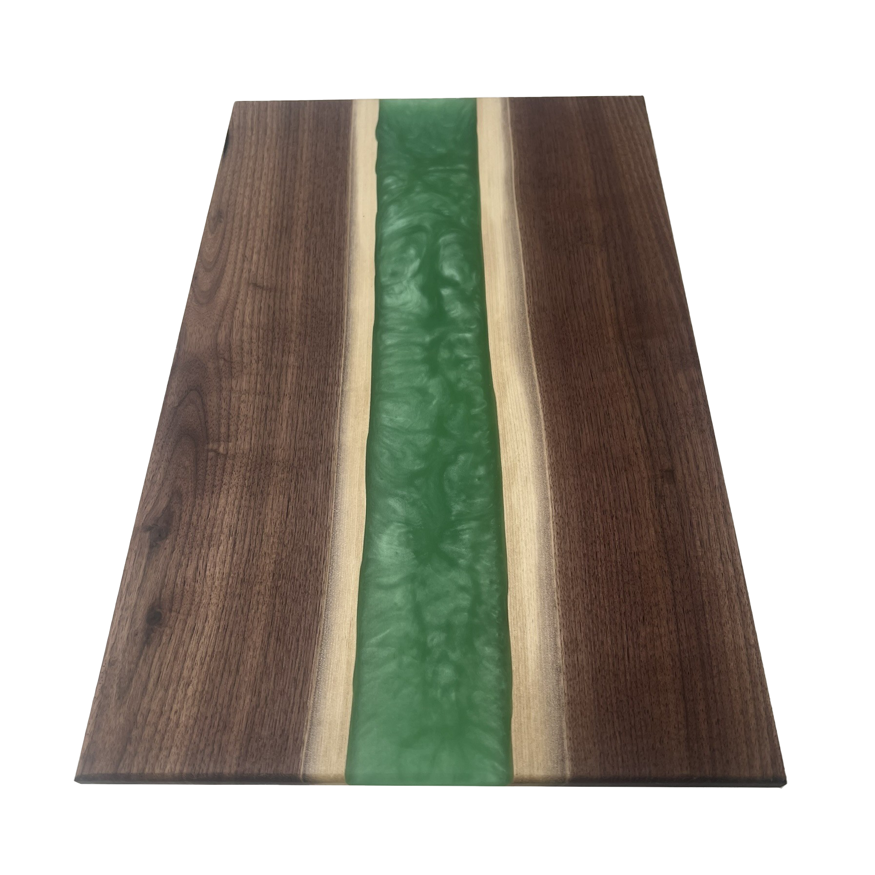 Walnut Epoxy Cutting Board (Persian Green)