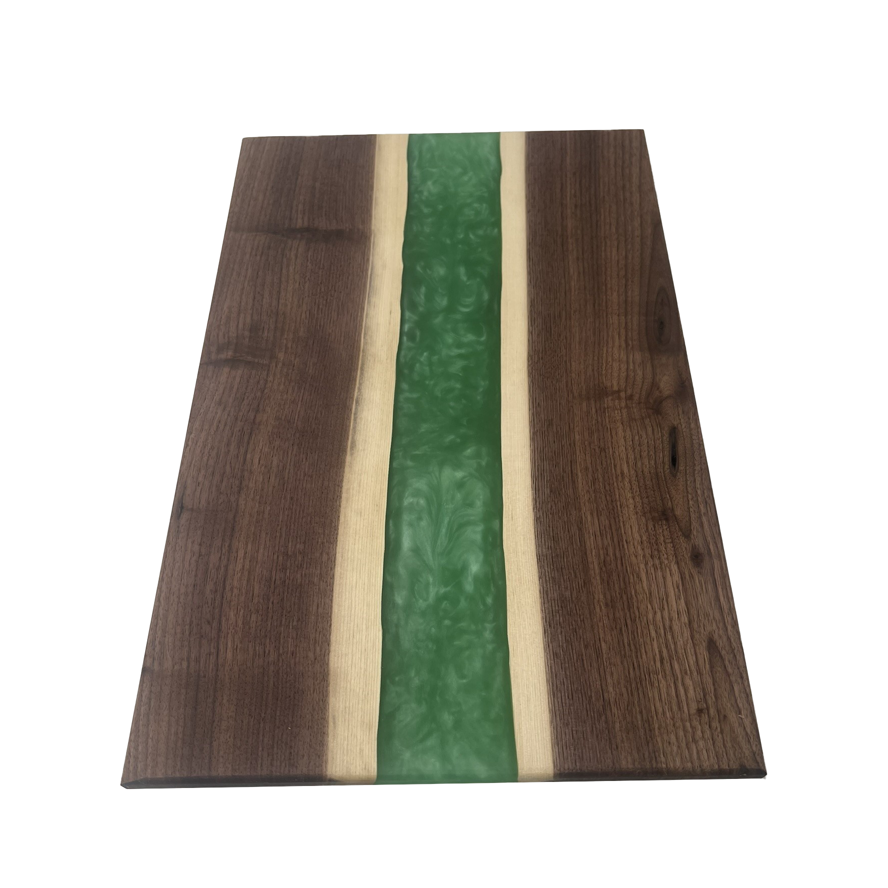 Walnut Epoxy Cutting Board (Persian Green)