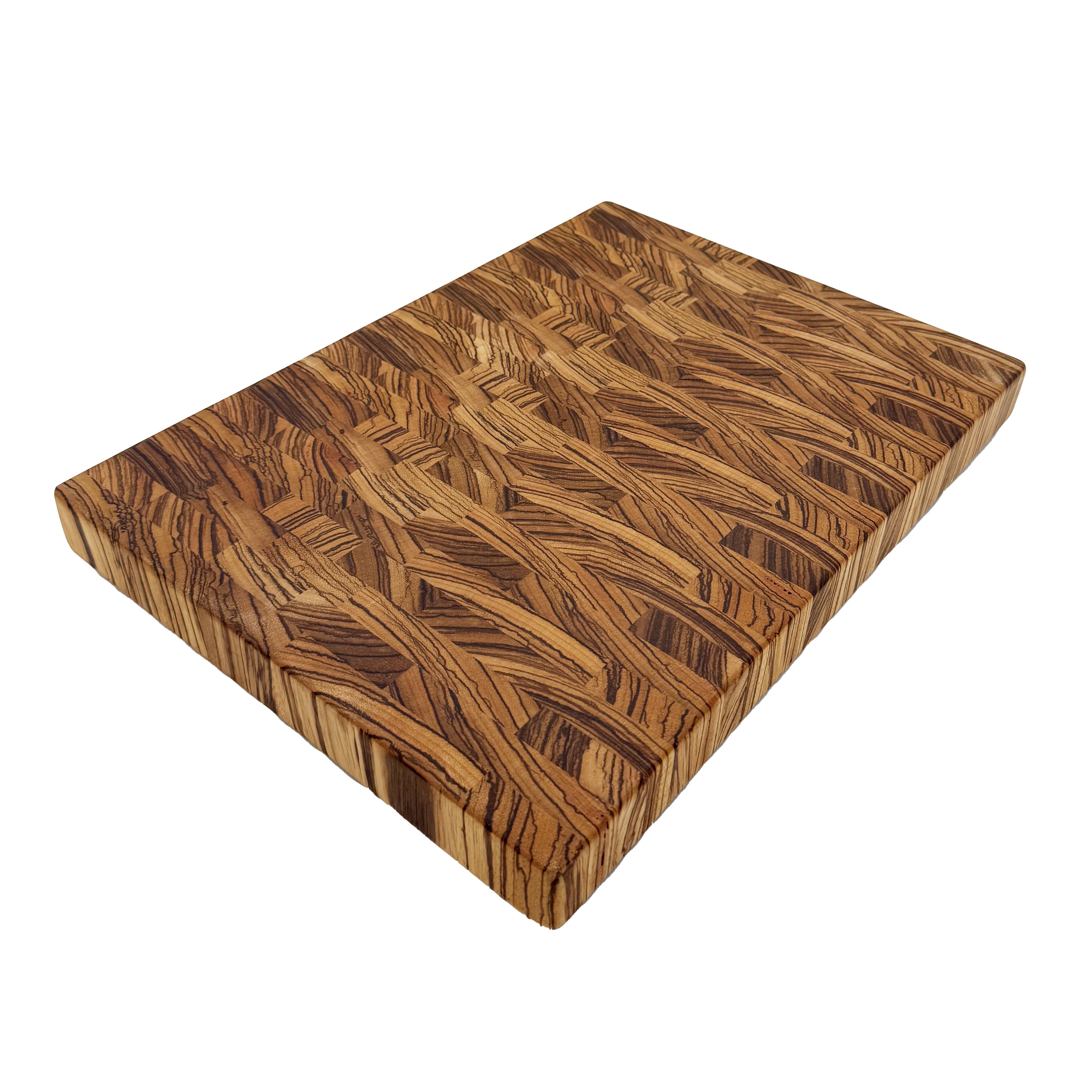 Zebrawood Endgrain Butcher-Block style Cutting Board