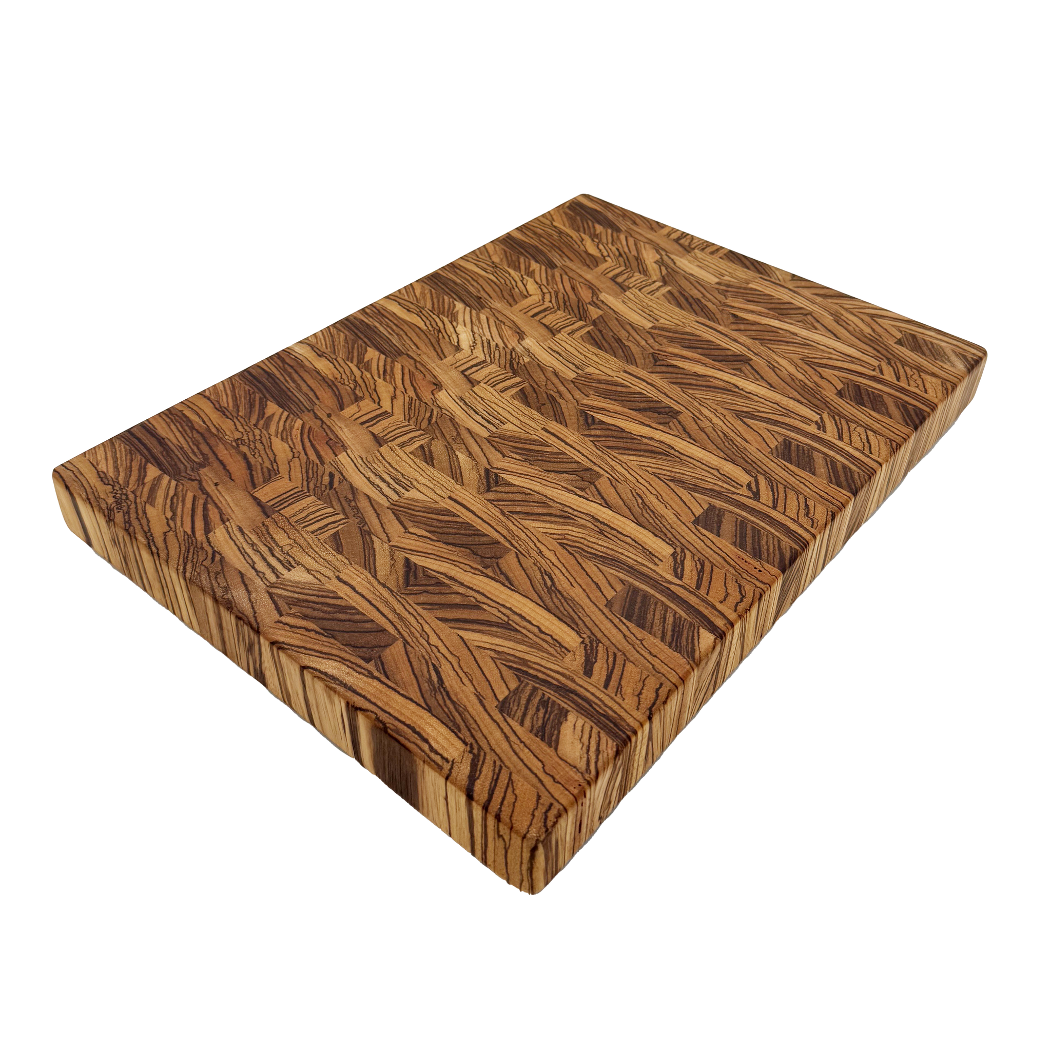 Zebrawood Endgrain Butcher-Block style Cutting Board