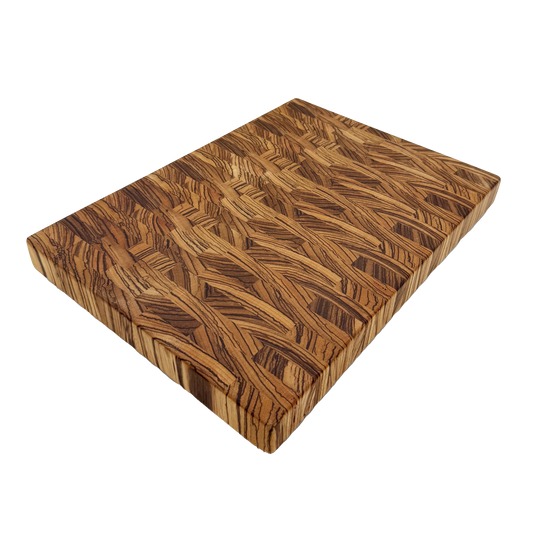 Zebrawood Endgrain Butcher-Block style Cutting Board