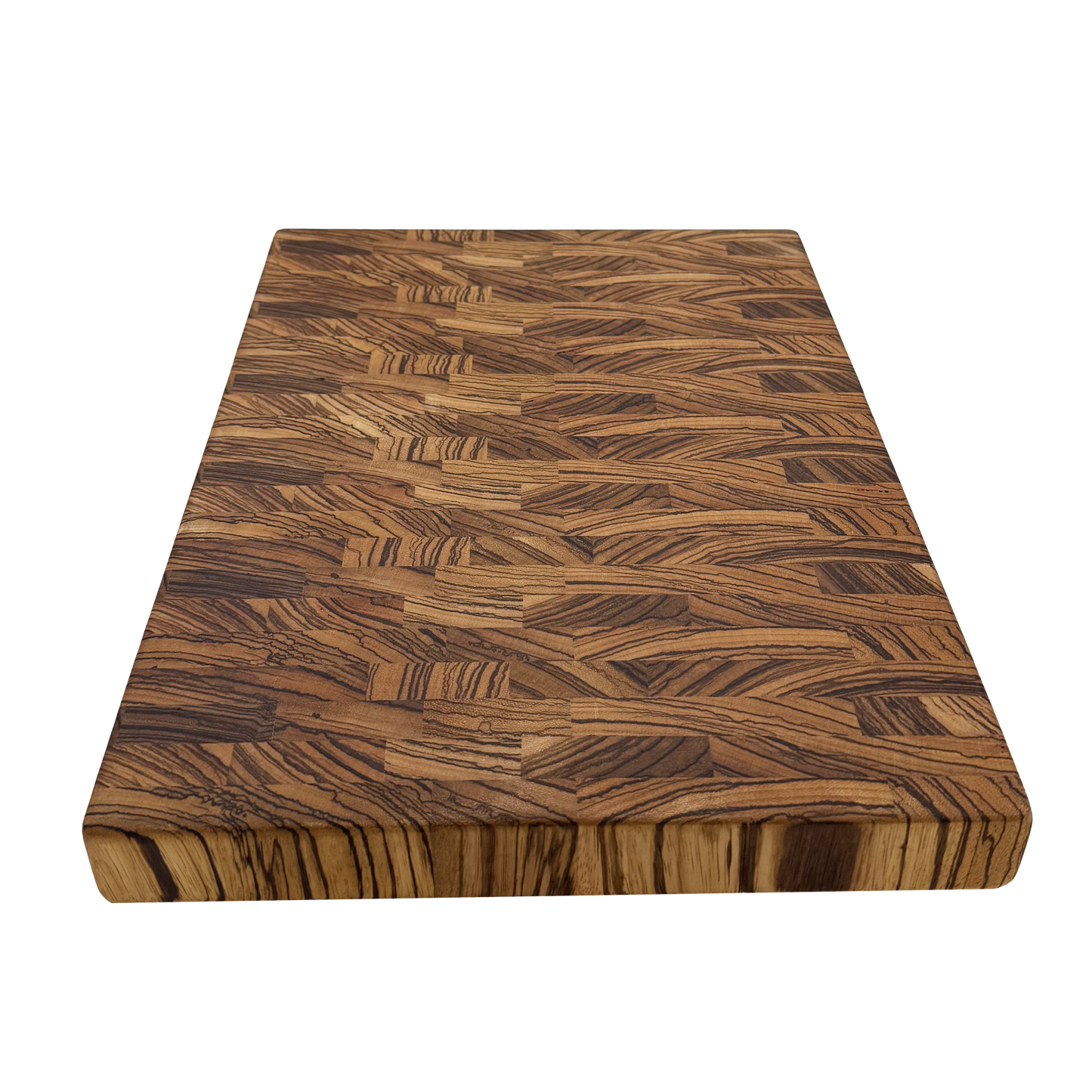 Zebrawood Endgrain Butcher-Block style Cutting Board
